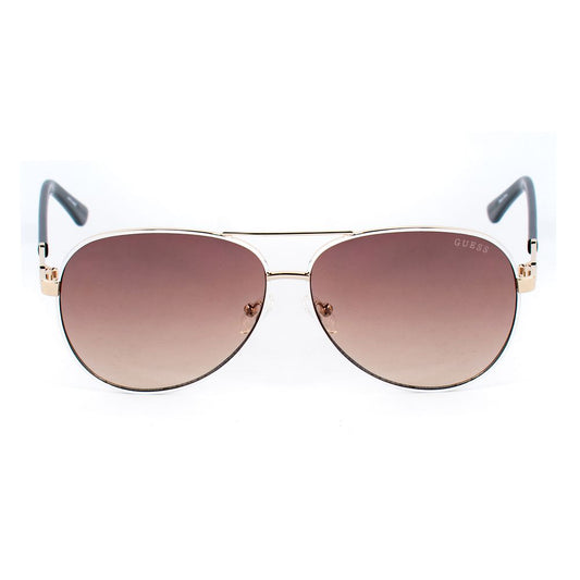 Guess White Metal Sunglasses