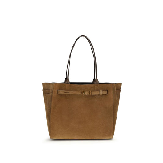 Tom Ford Brown Calf Leather Bos Taurus Shoulder Bag