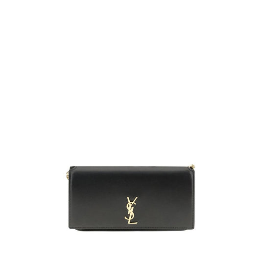 Saint Laurent Black Calf Leather Bos Taurus Shoulder Bag