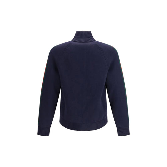 Gucci Blue Wool Trench Coat