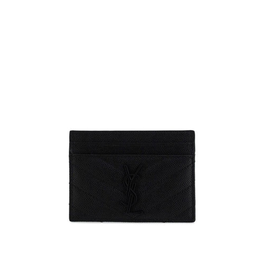 Saint Laurent Black Calf Leather Bos Taurus Wallet