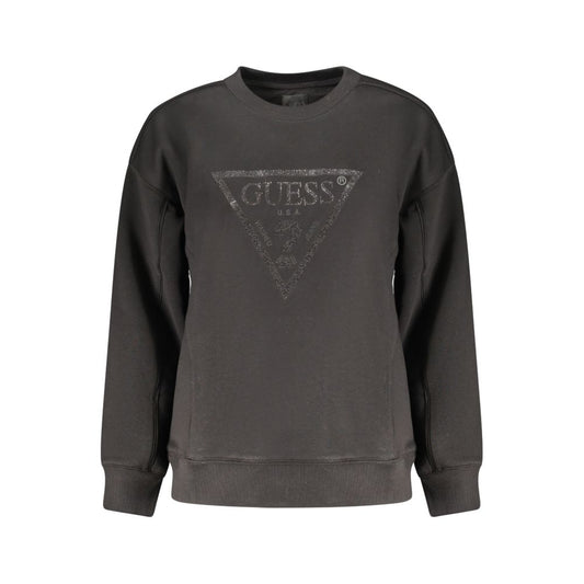Guess Jeans Black Cotton Women Sweatshirt
