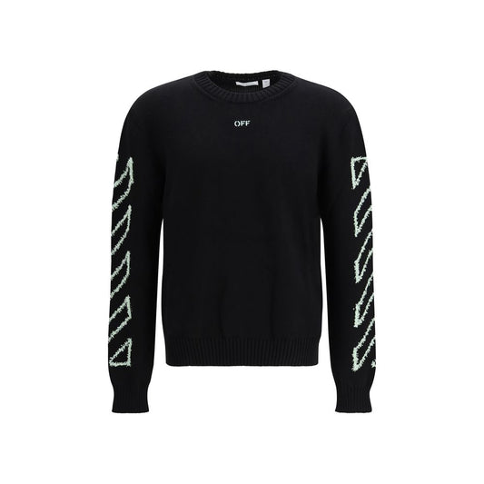 Off-White Black Cotton Sweatshirt