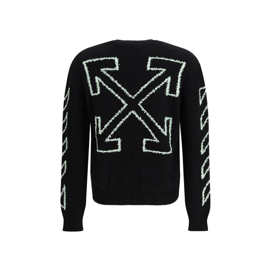 Off-White Black Cotton Sweatshirt