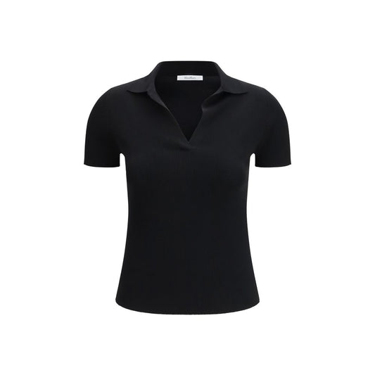 Max Mara Black Fleece Wool Pattern Shirt