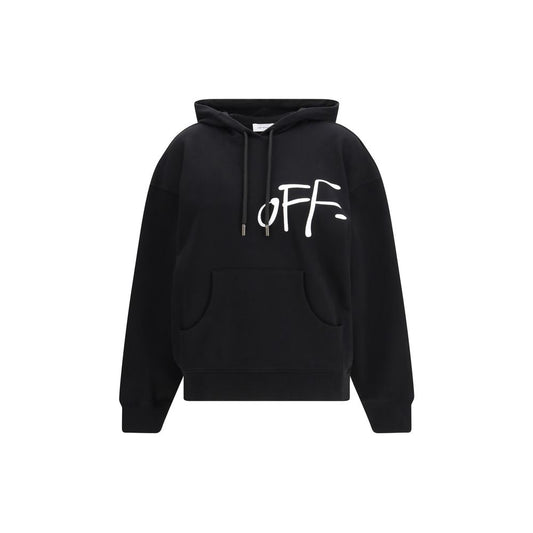Off-White Black Cotton Sweatshirt