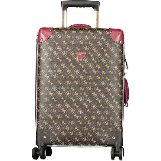 Guess Jeans Marrone Poliuretano Women's Travel Trolley