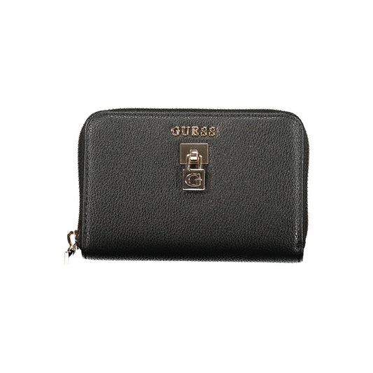 Guess Jeans Nero Poliuretano Women Wallet