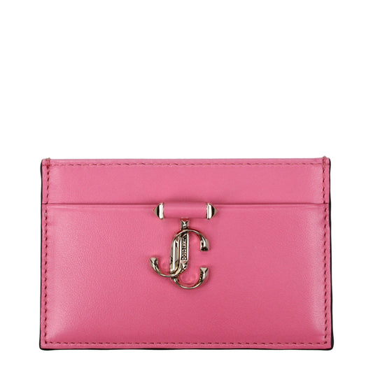 Jimmy Choo Pink Leather Cardholder