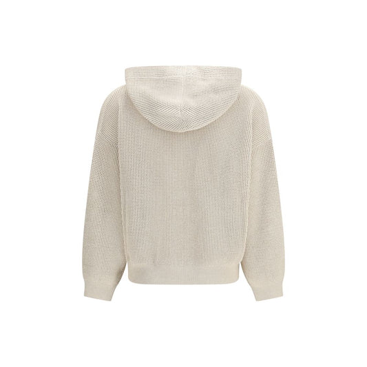 Brunello Cucinelli Beige Cotton Hoodie