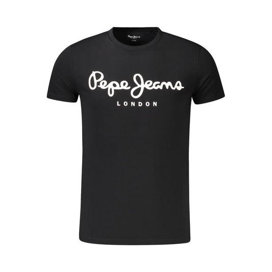 Pepe Jeans Black Cotton Men's T-Shirt