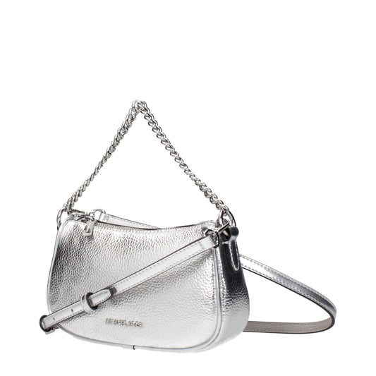 Michael Kors Gray Leather Handbag