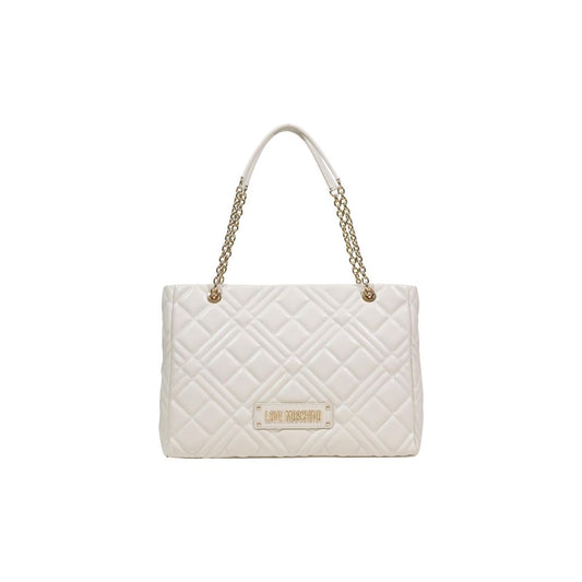 Love Moschino Beige Polyethylene Handbag