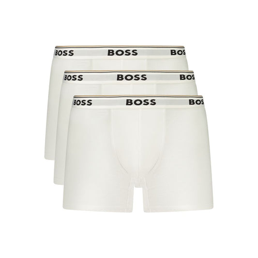 Hugo Boss White Cotton Men's Brief