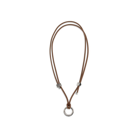 Brunello Cucinelli Brown Calf Leather Bos Taurus Glasses (Frames)