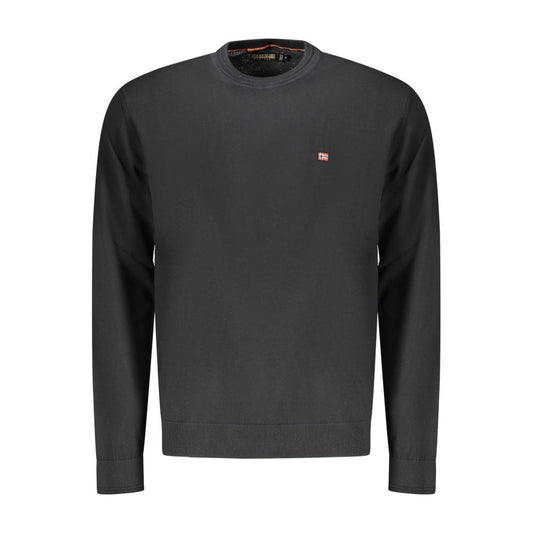 Napapijri Black Cotton Sweatshirt