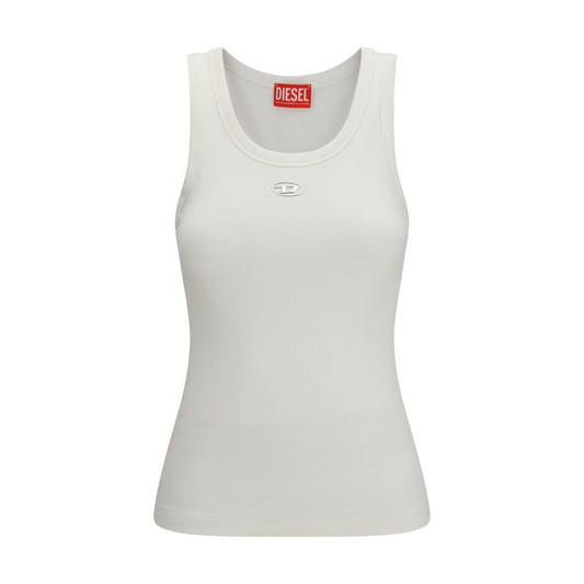 Diesel White Cotton Top