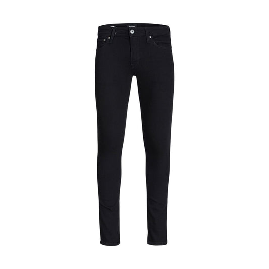 Jack Jones Black Cotton Skinny Jeans