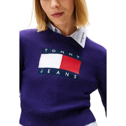 Tommy Hilfiger Jeans Purple Organic Cotton Sweatshirt