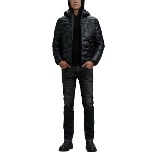 Blauer Black Polyamide Full-Length Jacket