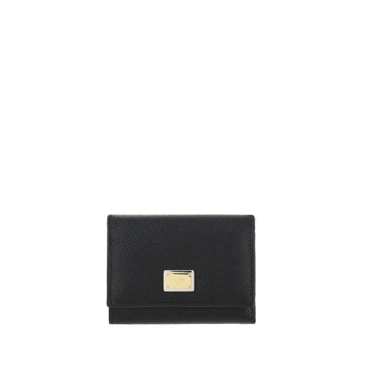 Dolce & Gabbana Black Calf Leather Bos Taurus Wallet
