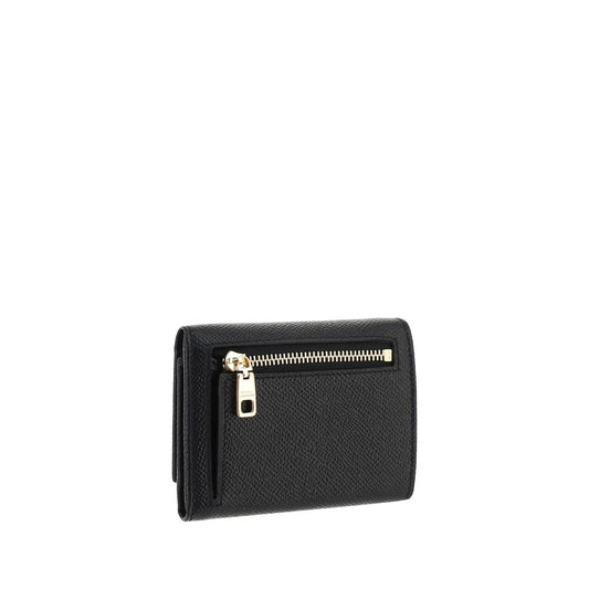 Dolce & Gabbana Black Calf Leather Bos Taurus Wallet