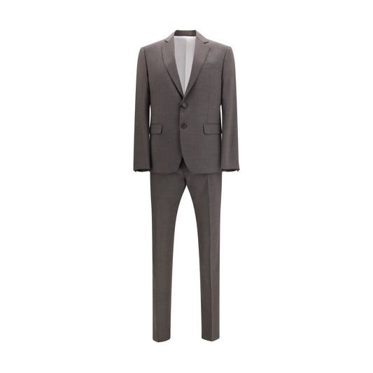 Dsquared² Gray Fleece Wool Two-Piece Suit