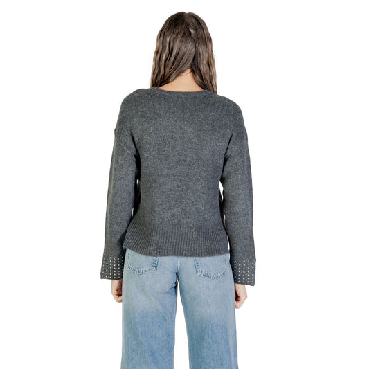 Only Gray Marabou Sweatshirt