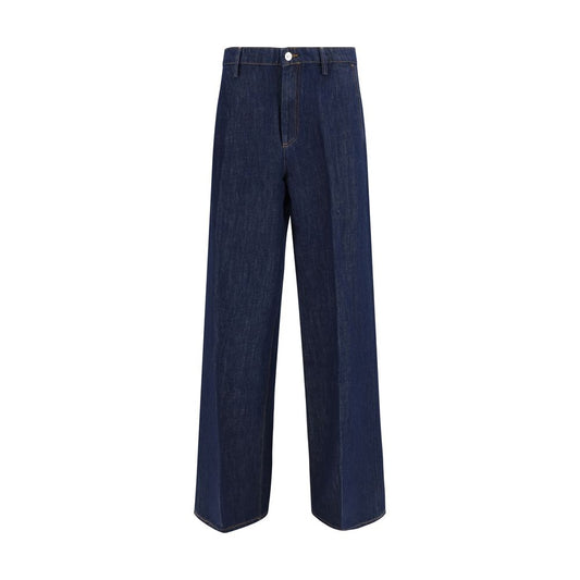 7FOR Blue Cotton Bermuda Shorts