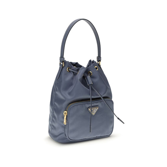 Prada Blue Polyamide Backet Bag