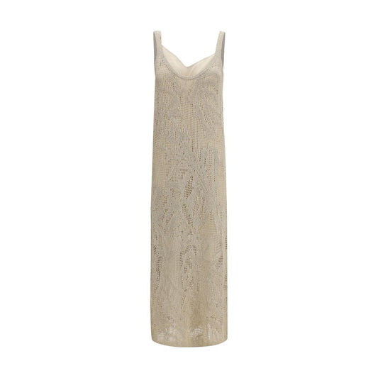 Brunello Cucinelli Beige Linen Casual Dress