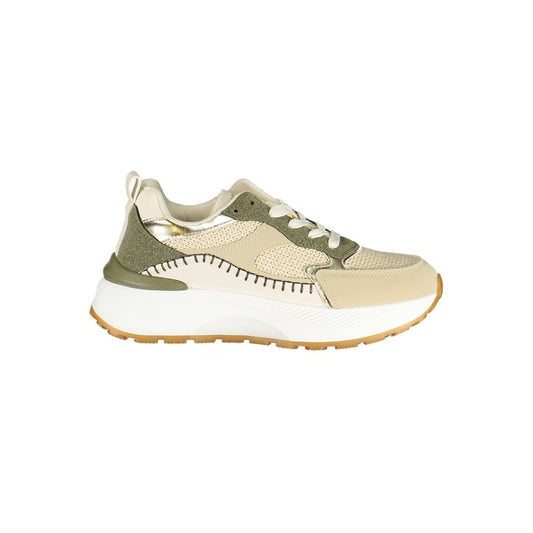 Laura Biagiotti Green Polyester Athletic Sneakers