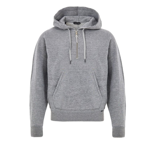 Tom Ford Gray Cotton Hoodie