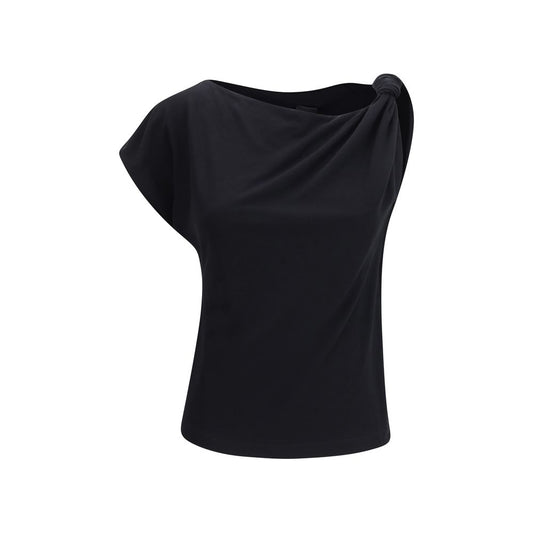 PINKO Black Cotton Top