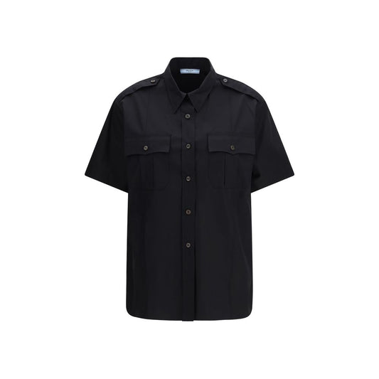 Prada Black Cotton Shortsleeve Shirt