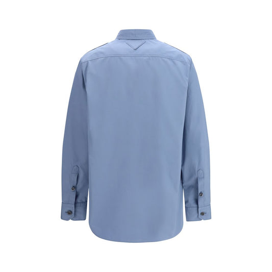 Prada Blue Cotton Dress Shirt