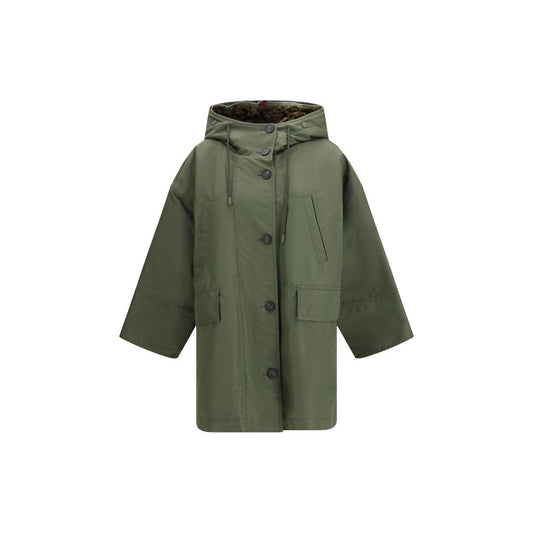 Max Mara Bicolor Cotton Trench Coat
