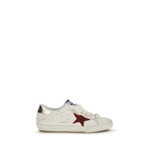 Golden Goose White Calf Leather Bos Taurus Low Top Sneakers