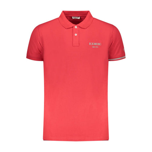 Iceberg Red Cotton Men Polo