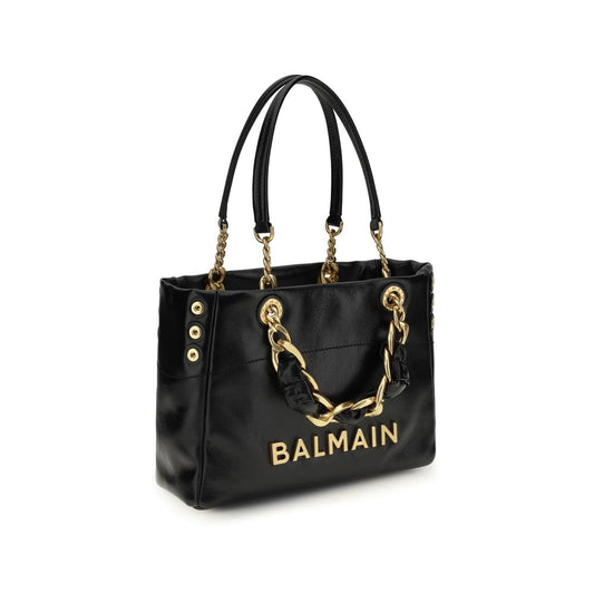 Balmain Black Calf Leather Bos Taurus Handbag