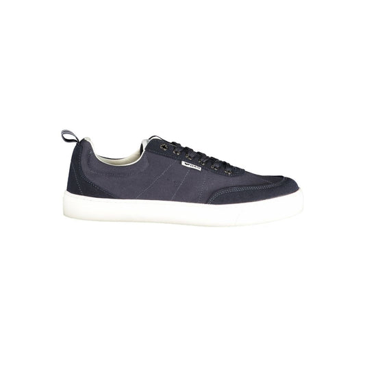 Gas Blue Polyester Athletic Sneakers