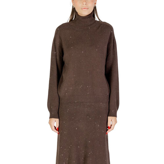 Liu Jo Brown Viscose Sweatshirt