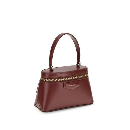 Givenchy Burgundy Calf Leather Bos Taurus Handbag
