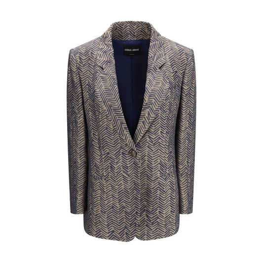 Giorgio Armani Beige Viscose Blazer