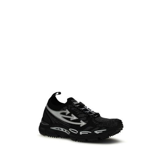 Off-White Black Polyester Athletic Sneakers