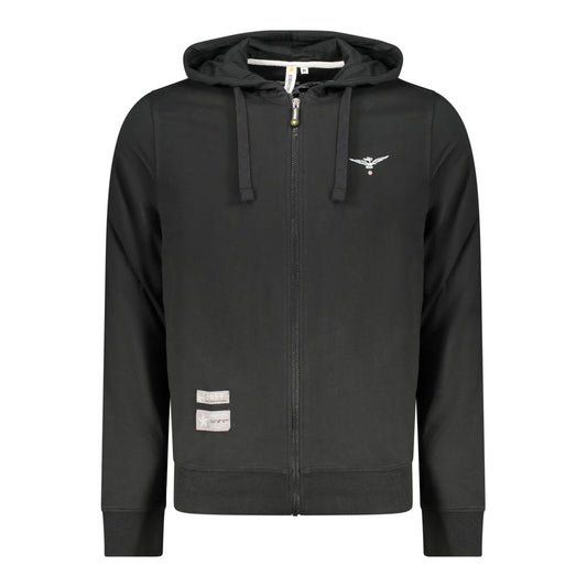 Accademia Militare Black Cotton Men's Sweatshirt
