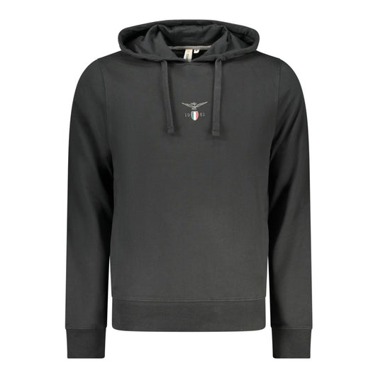 Accademia Militare Black Cotton Mens Sweatshirt