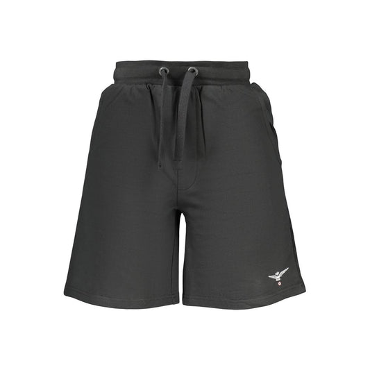 Accademia Militare Black Cotton Men's Sweatpants
