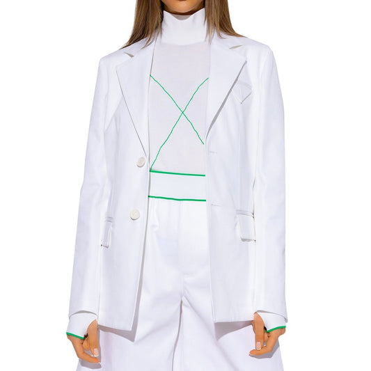 Bottega Veneta White Cotton Blazer