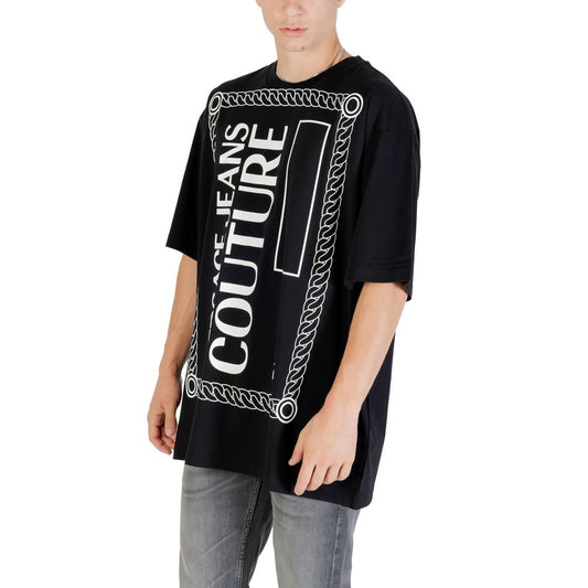 Versace Jeans Black Cotton T-Shirt